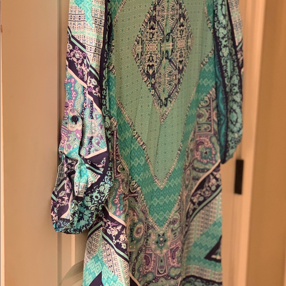 | Ladies Paisley Print Lined Dress | Size L | EUC - Picture 3 of 8